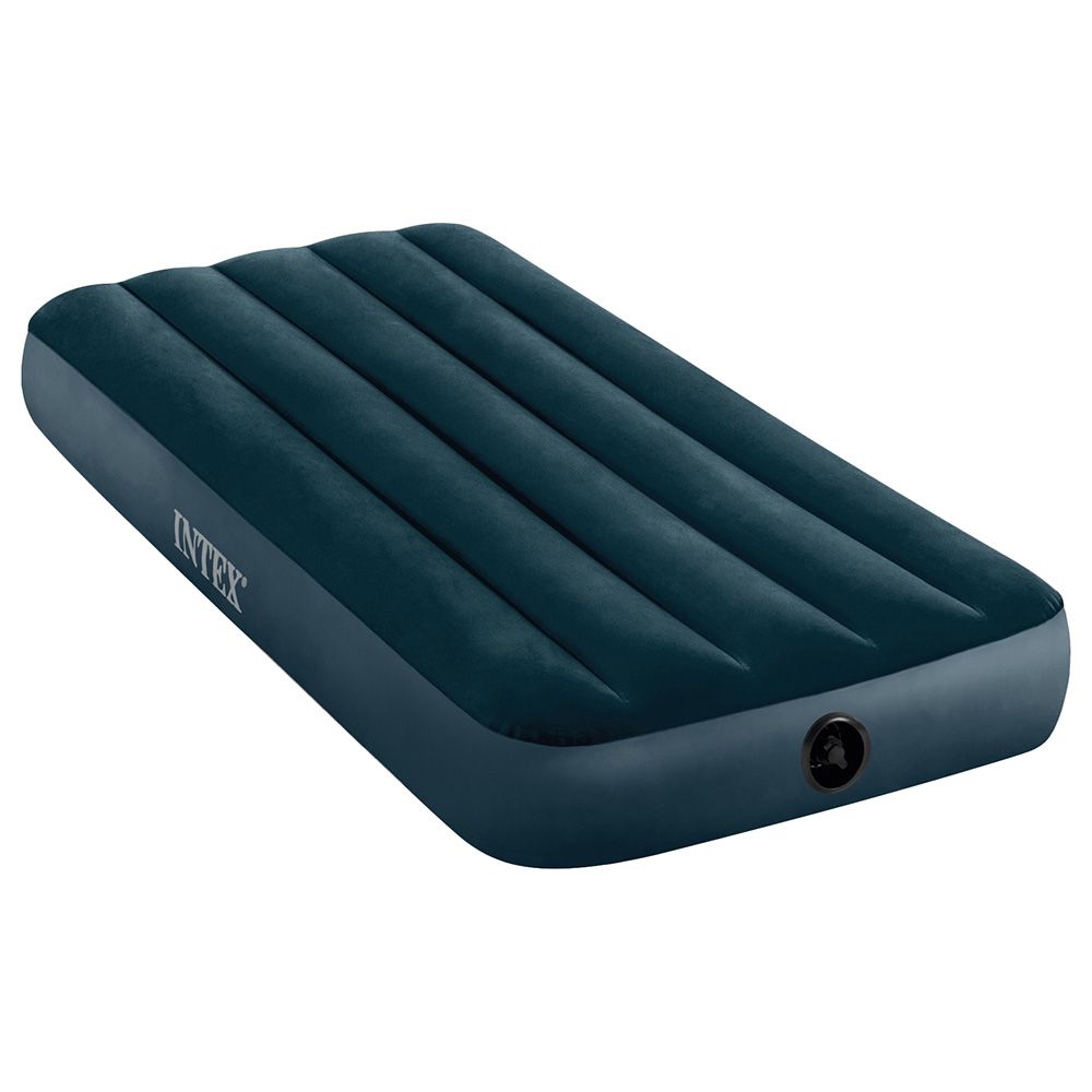 Intex - Jr. Twin Dura-Beam Midnight Green Downy Airbed