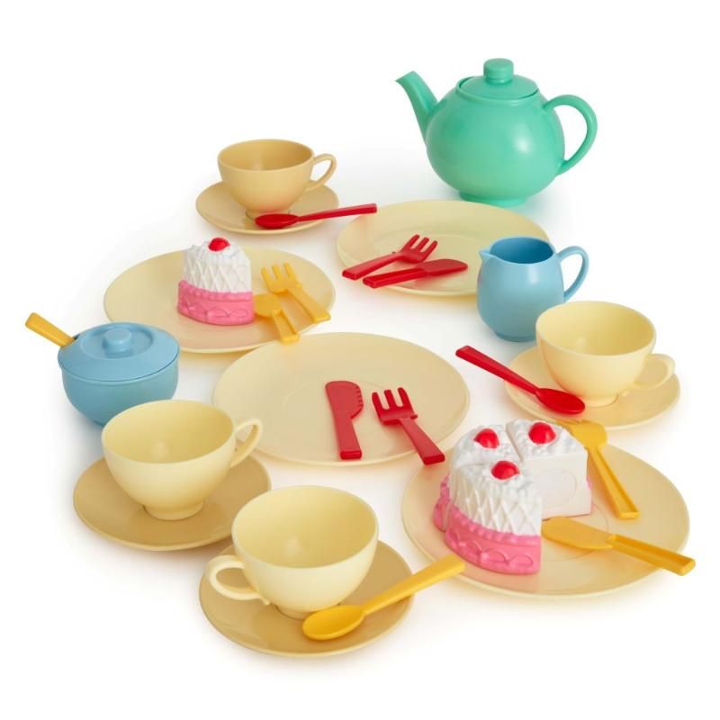 Casdon - Tea Set 36-Piece, Teapot, Cups, Cake And More