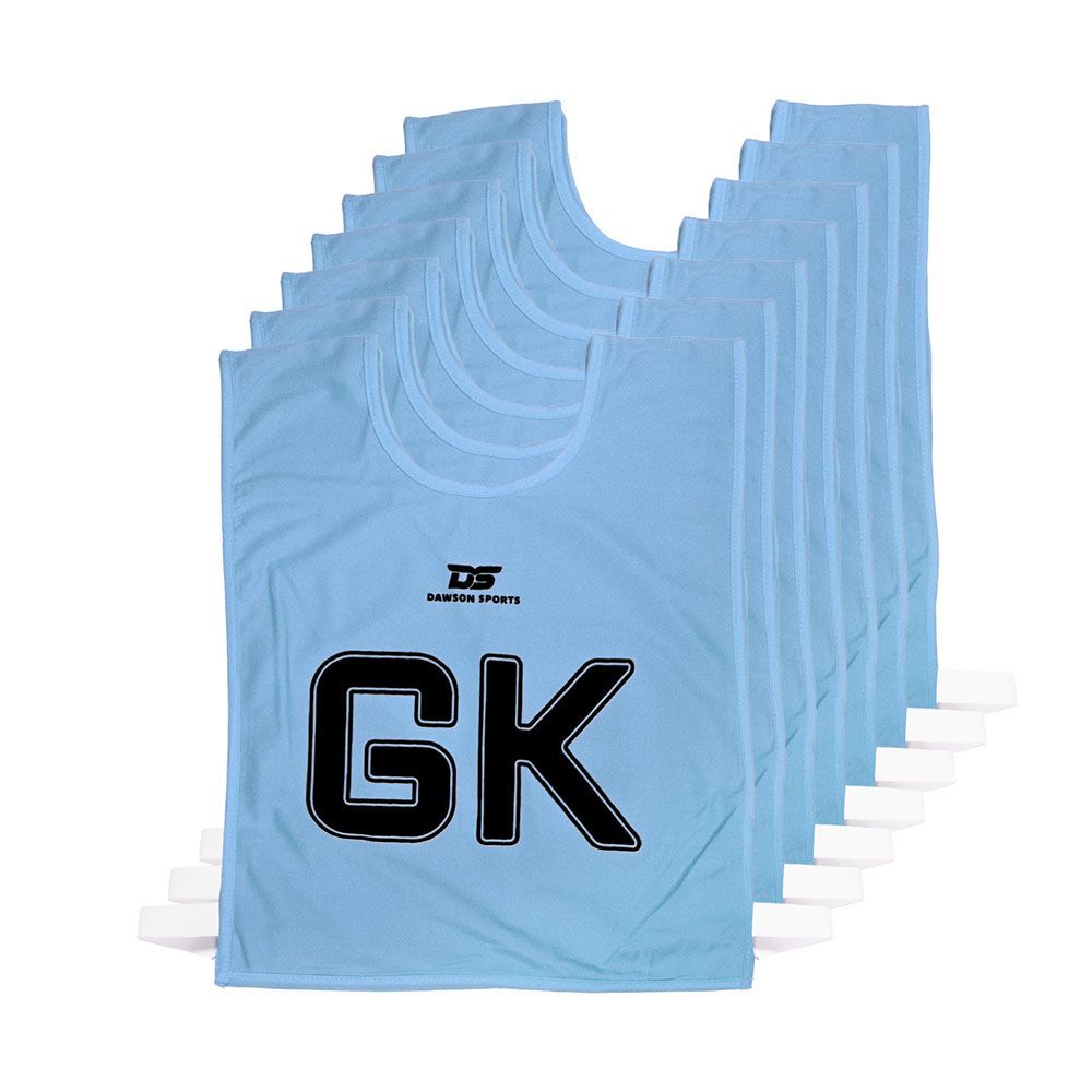 Dawson Sports - 7pc-Set - Netball Position Sport Bibs - Blue