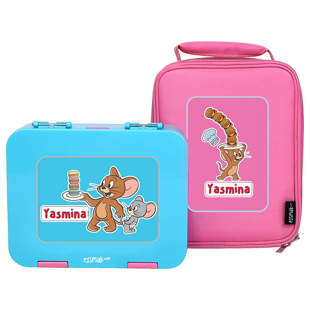 Essmak - Personalized Tom And Jerry 2 Bento Pack - Pink