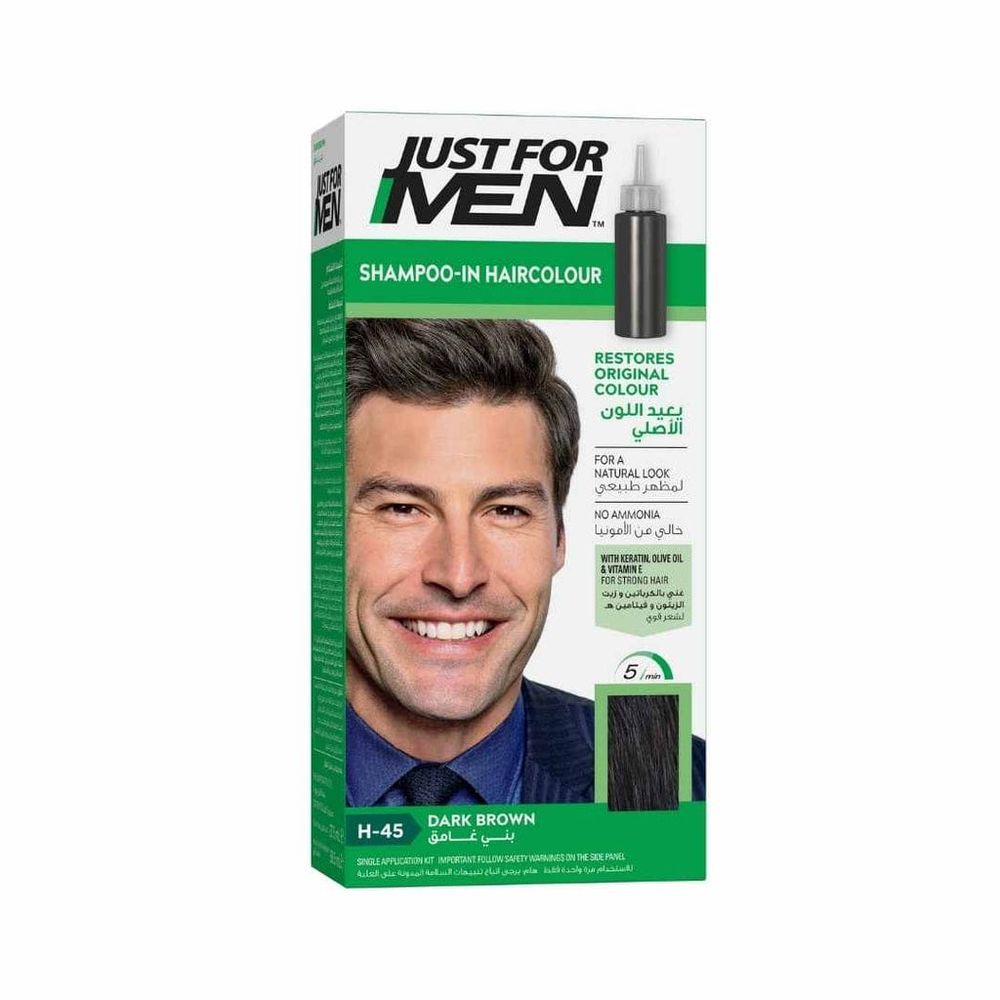 Just For Men - Shampoo-In Hair Colour - H-45 Dark Brown - 109 gm