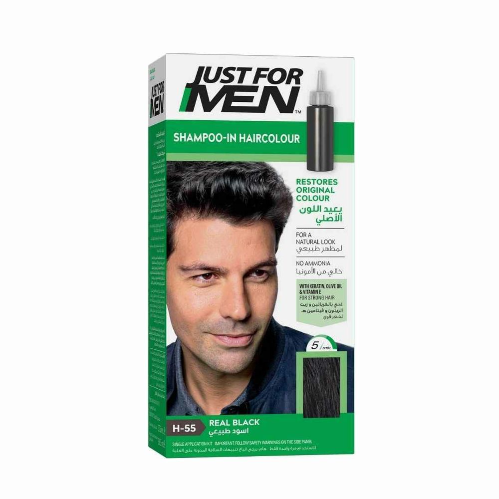 Just For Men - Real Black Hair Colour - H-55