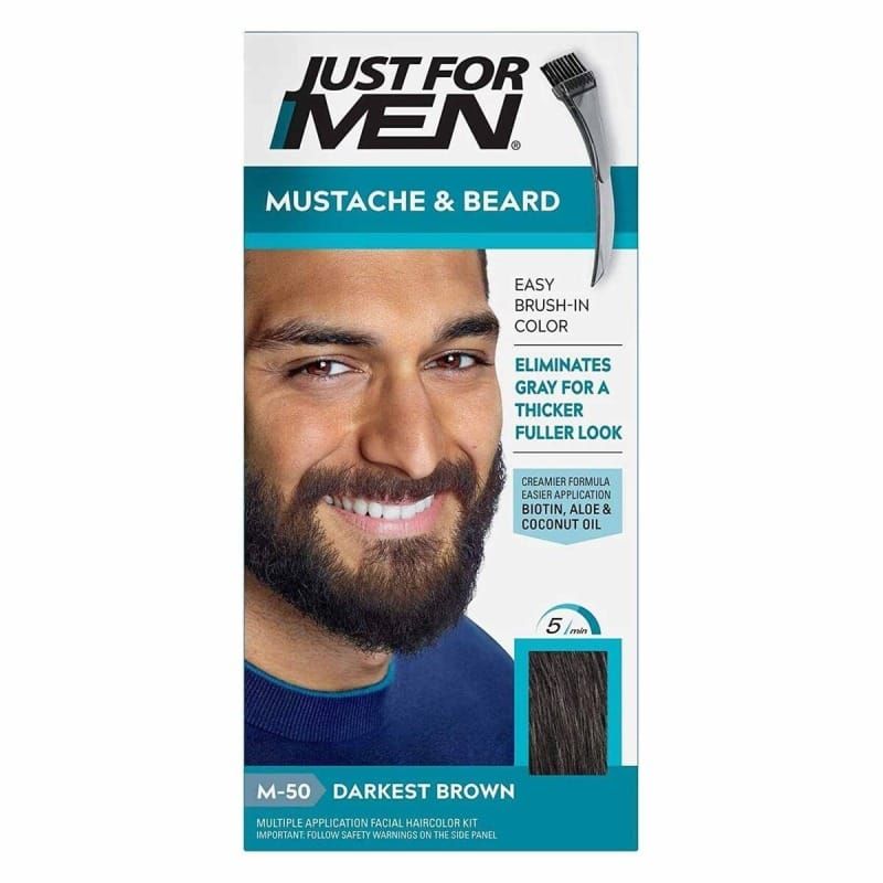 Just For Men - Mustache & Beard Colour - M-50 Darkest Brown - 109 gm