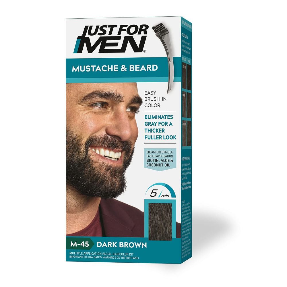 Just For Men - Mustache & Beard Colour - M-45 Dark Brown - 109 gm