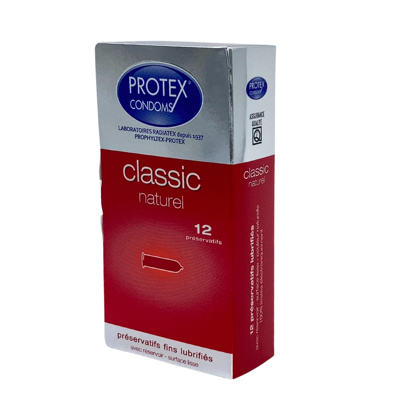 Protex - Classic Natural Condoms - 12 Pcs