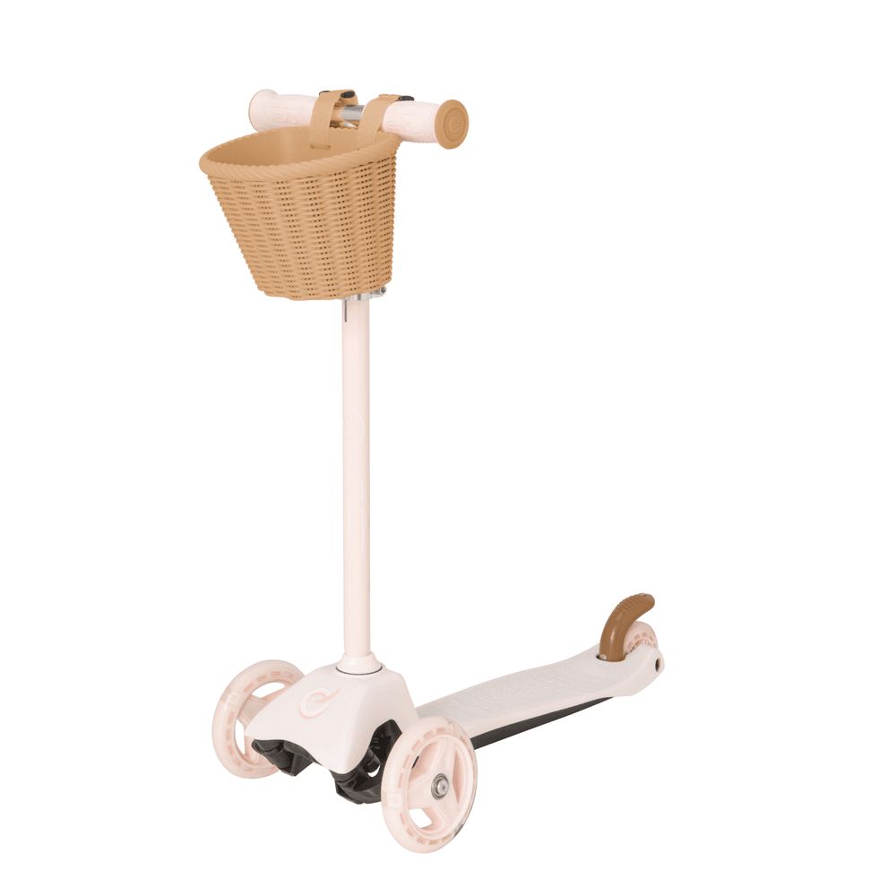 EVO - Mini Cruiser Scooter With Basket - Pastel Pink