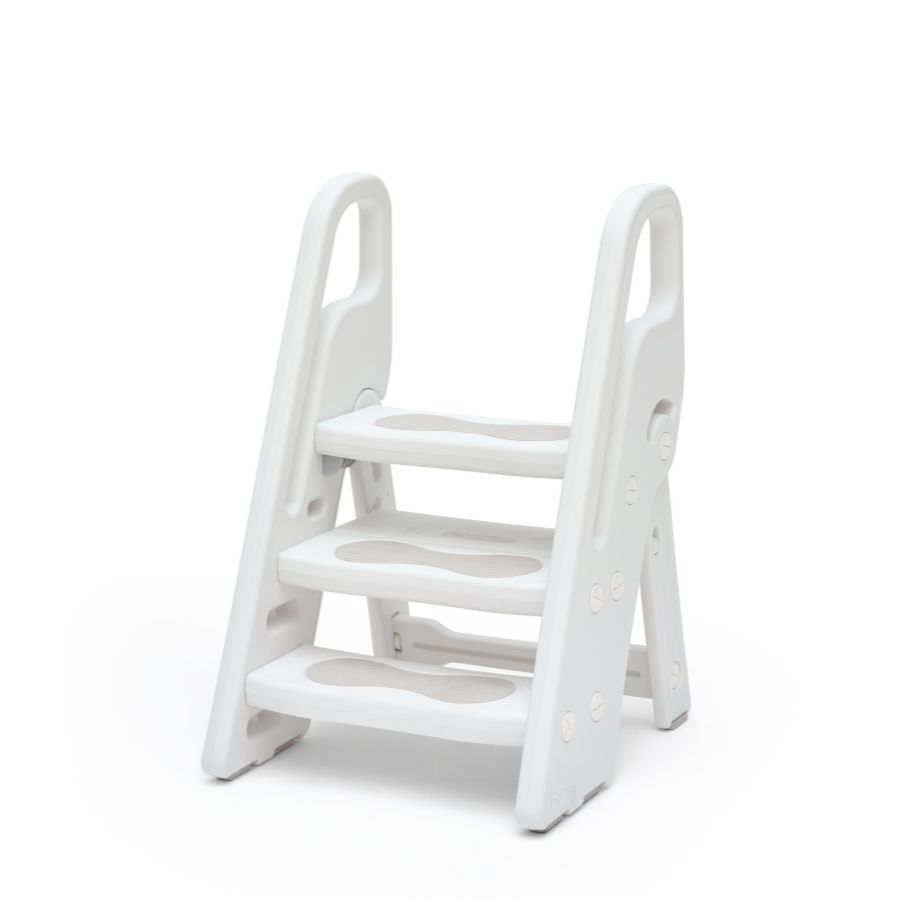 iFam - Foldable 3-Level Step Stool - White