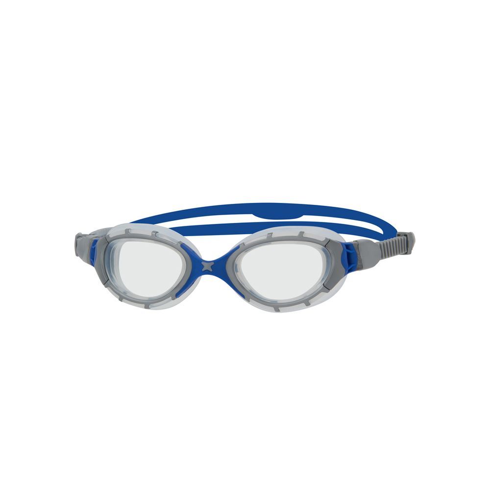 Zoggs - Predator Flex Clear Swimming Goggles - Navy Blue/Grey