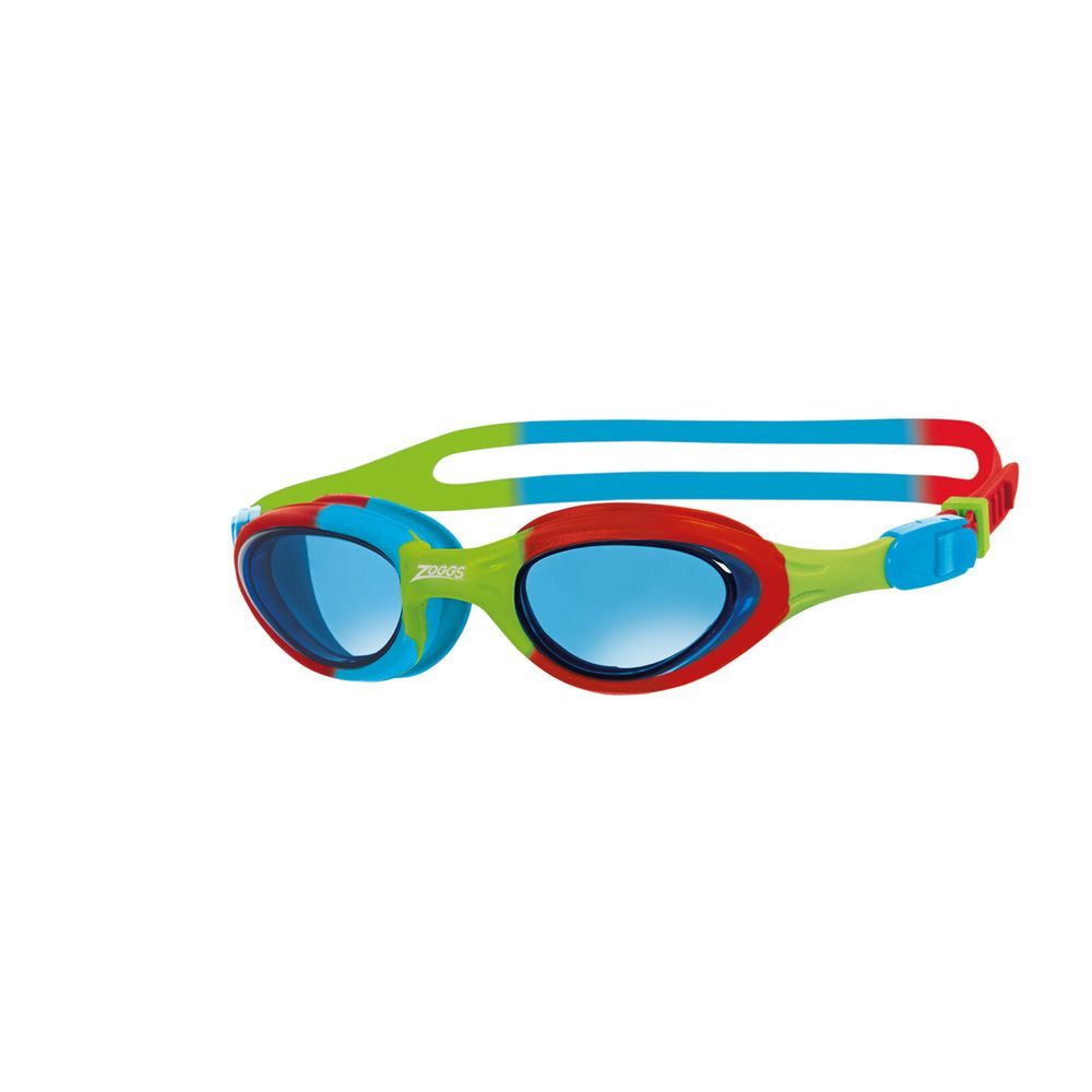 Zoggs - Super Seal Junior Tinted Swimming Goggles - Red/Blue/Green