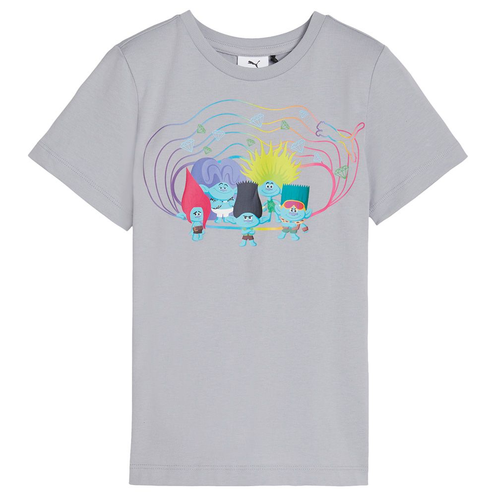 Puma - Girls X Trolls Tee - Grey Fog