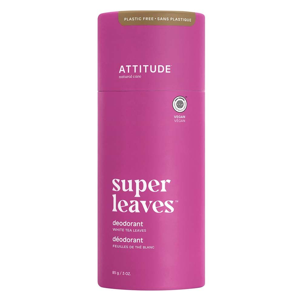 Attitude - Plastic-Free Deodorant - White Tea Leaves - 85 g