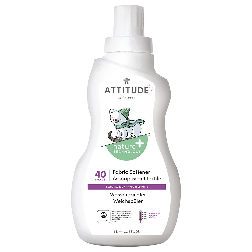 Attitude - Natural Baby Fabric Softener - Sweet Lullaby - 40 Loads - 1 L