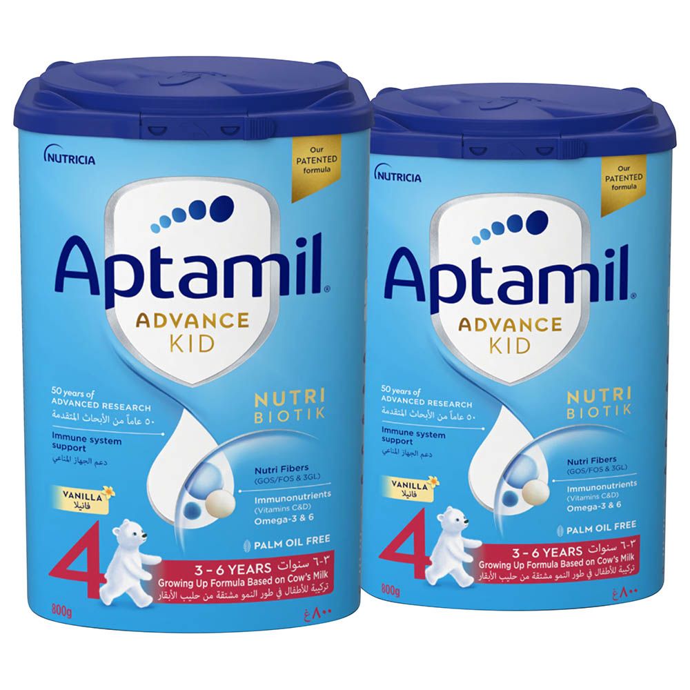 Aptamil - Palm Oil Free Advance Kid 4 Milk Formula - 800 g - Pack of 2