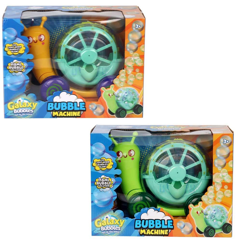 Galaxy Bubbles - Snails Bubble Blowers With 118ml Bubble Solution 1pc - Color May Vary