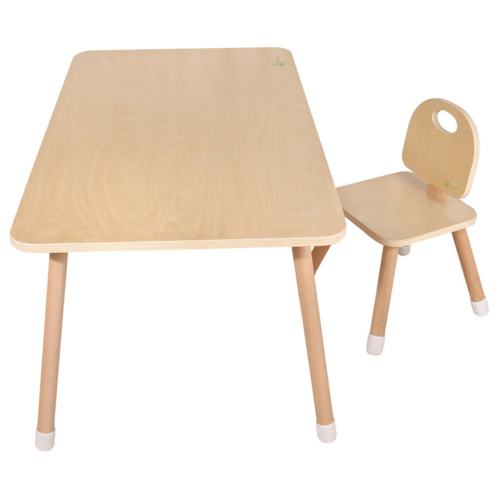 Mini Panda - Timbertrove Study Table & Chair - Earth Essence