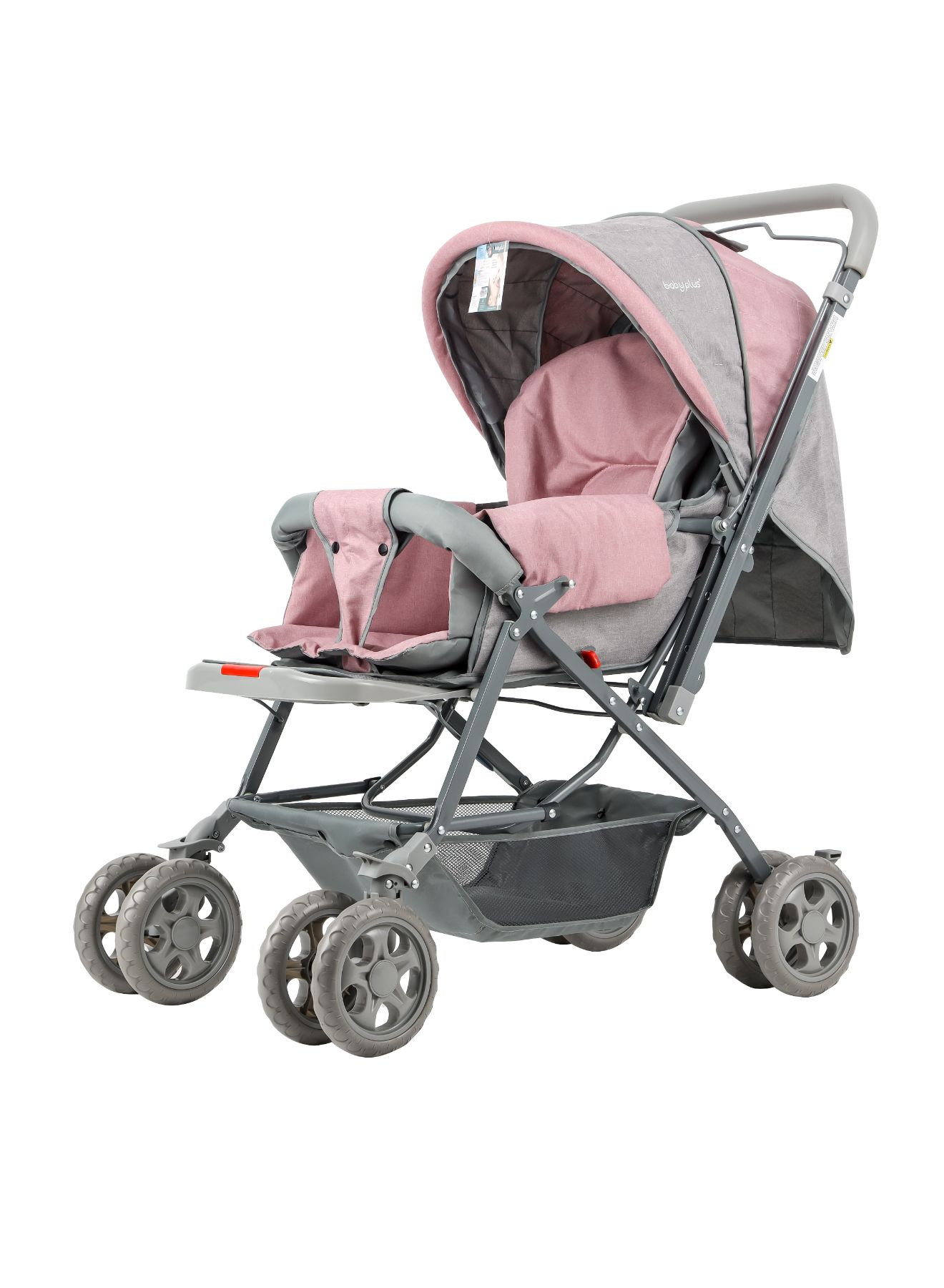 Baby Plus - Ultimate Comfort Reversible Baby Stroller - Pink