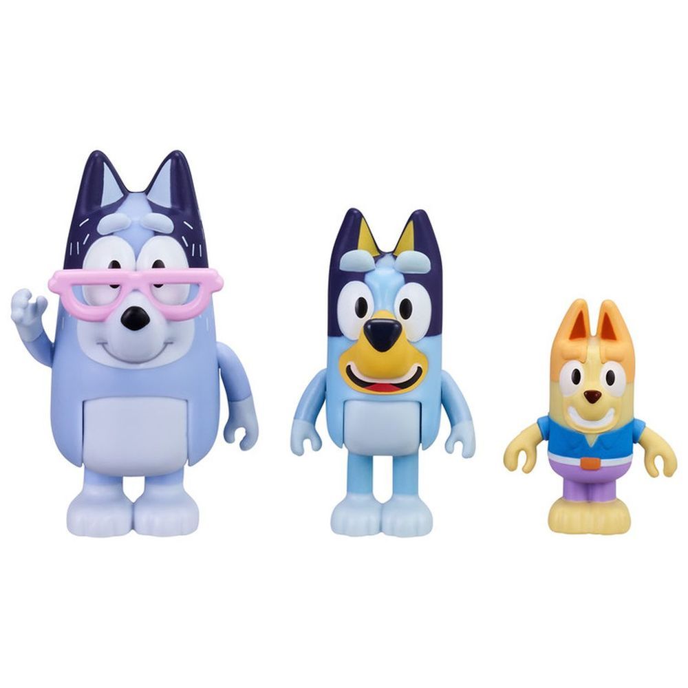 Bluey - S6 Dress Up Nana & Bluey Figure - 3pcs