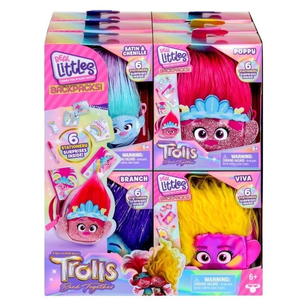 Real Littles - Trolls S1 SGL Tiny Backpack 1pc - Style May Vary