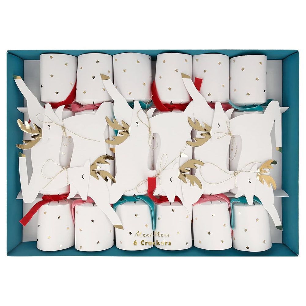 Meri Meri - Leaping Reindeer Medium Crackers - 6pcs