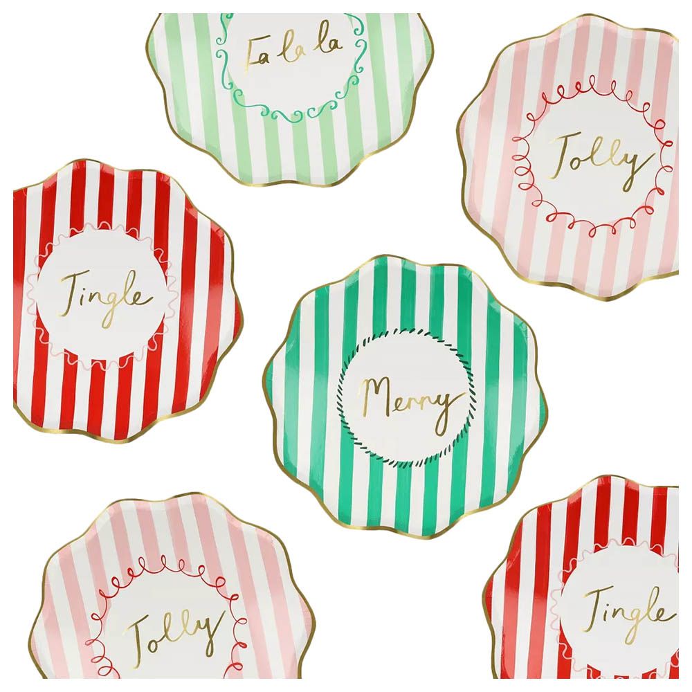 Meri Meri - Striped Side Plates - 8pcs