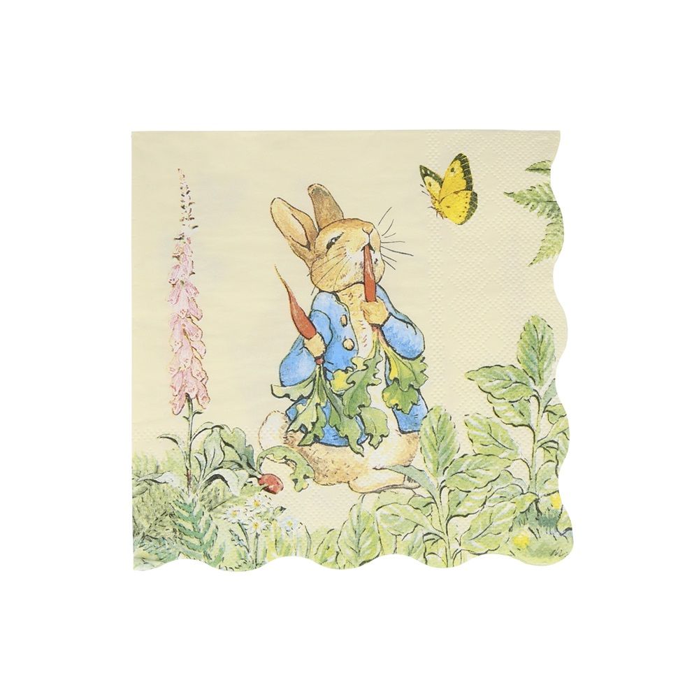 Meri Meri - Peter Rabbit In The Garden Large Napkins