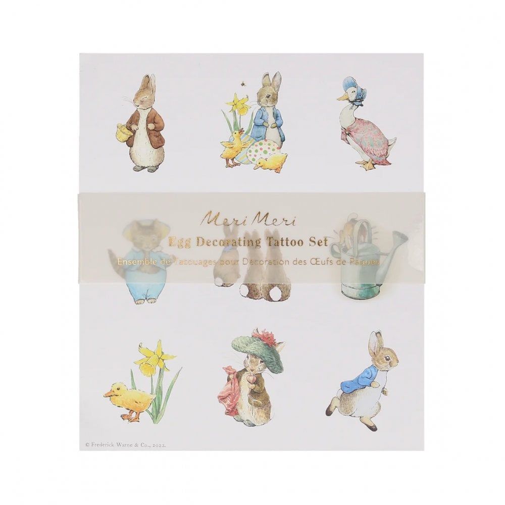 Meri Meri - Peter Rabbit In The Garden Egg Decorating Tattoos