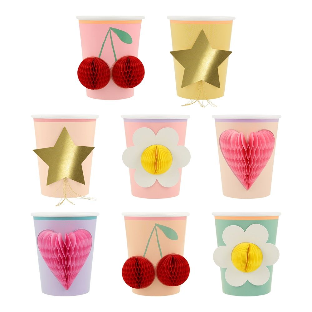 Meri Meri - Happy Icons Cups - Pack of 8