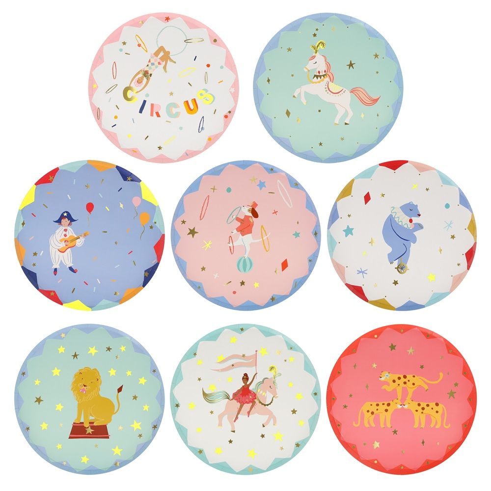 Meri Meri - Circus Side Plates - Pack of 8