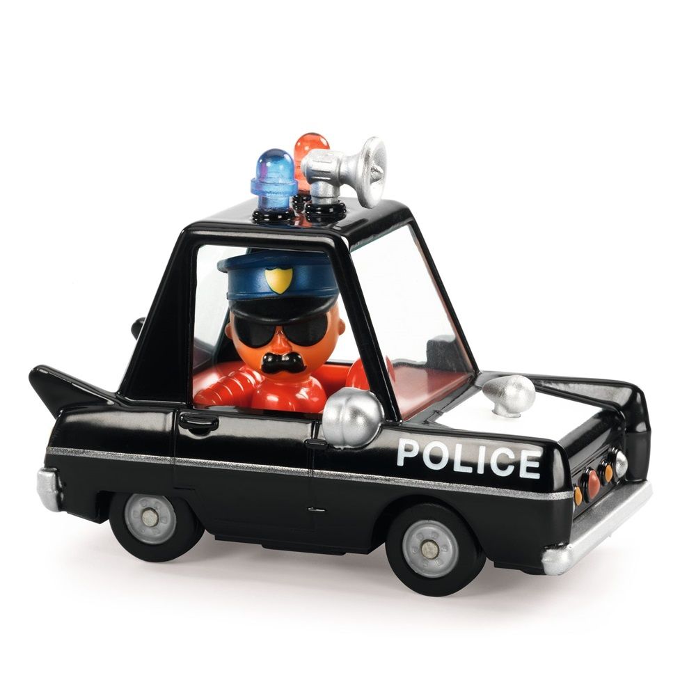 Djeco - Crazy Motors Toy Car - Hurry Police