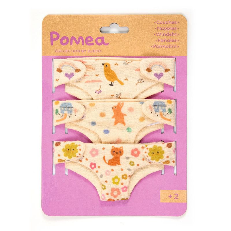 Djeco - Pomea Nappies - Pack Of 1 - 3pcs