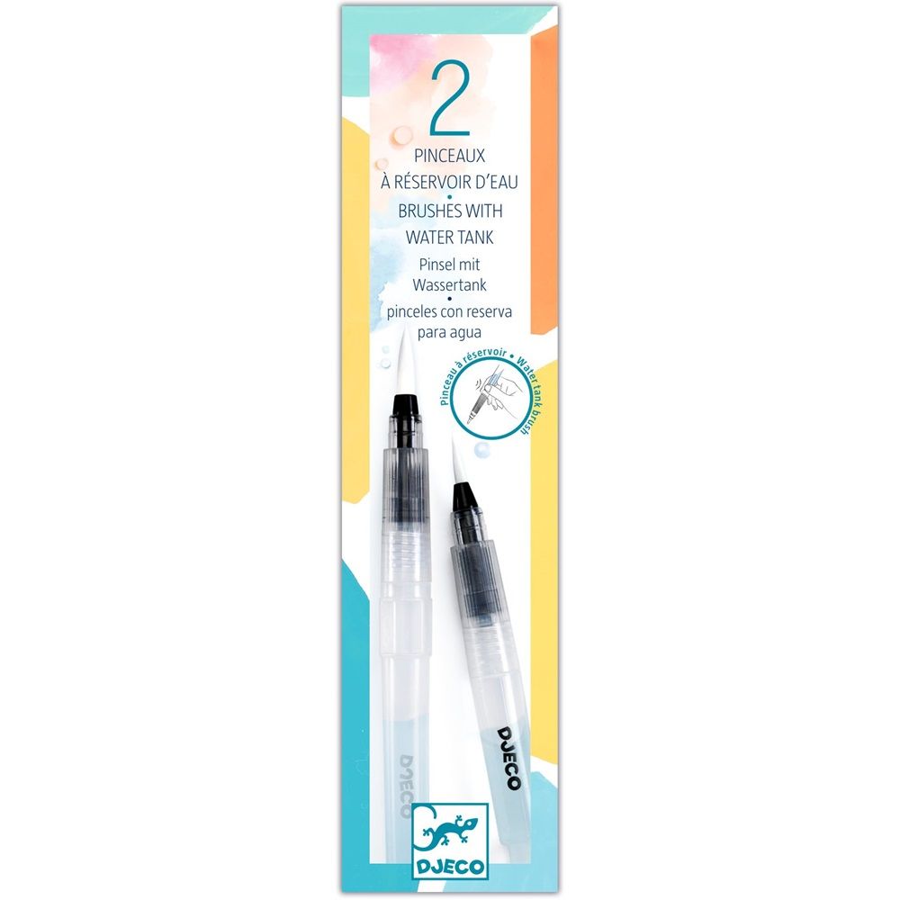 Djeco - Brush With Water Tank - Pack of 2