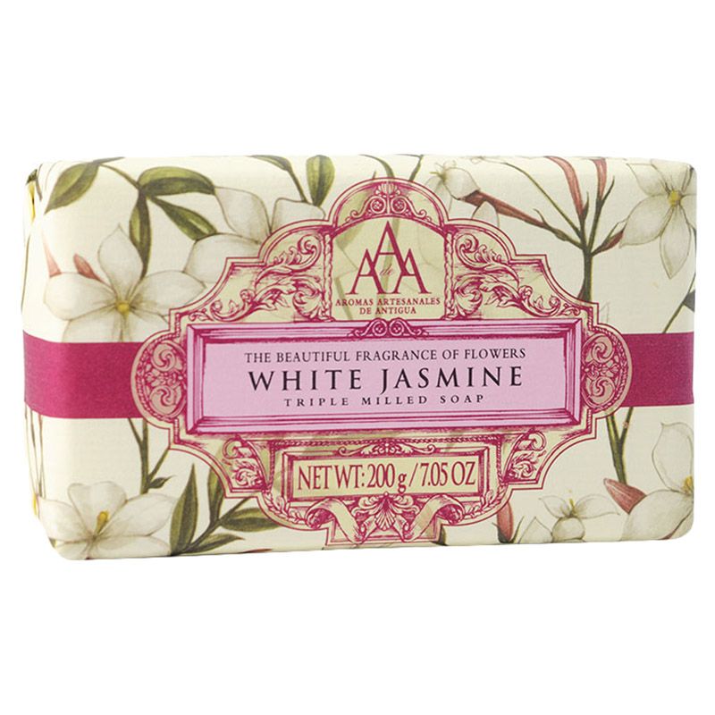 Aromas Artesanales De Antigua - Triple Milled Soap - White Jasmine - 200 g 