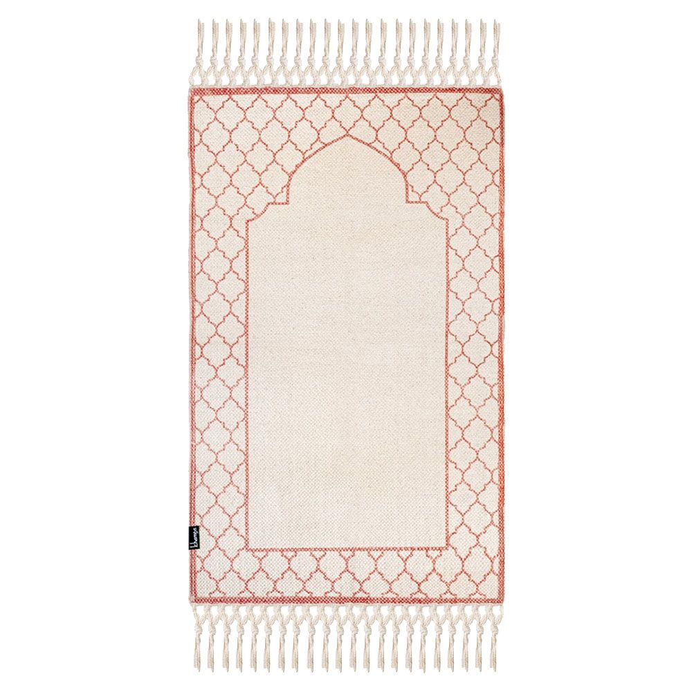 Khamsa - Arabic Style Zahri Prayer Mat For Adult 100% Cotton - Pink