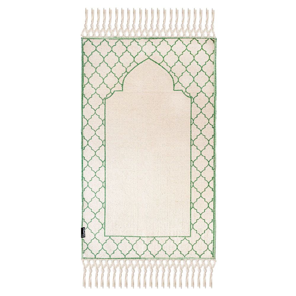 Khamsa - akhdar Prayer Mat with Added Foam Padding for Children - green