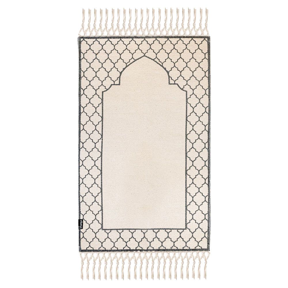 Khamsa - ramadi Prayer Mat with Added Foam Padding for Children - Grey