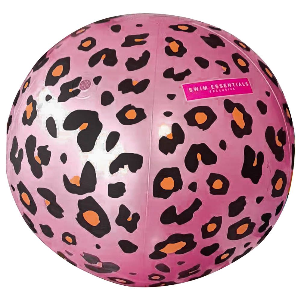 Swim Essentials - Inflatable Ball Sprinkler Leopard - Pink - 60cm