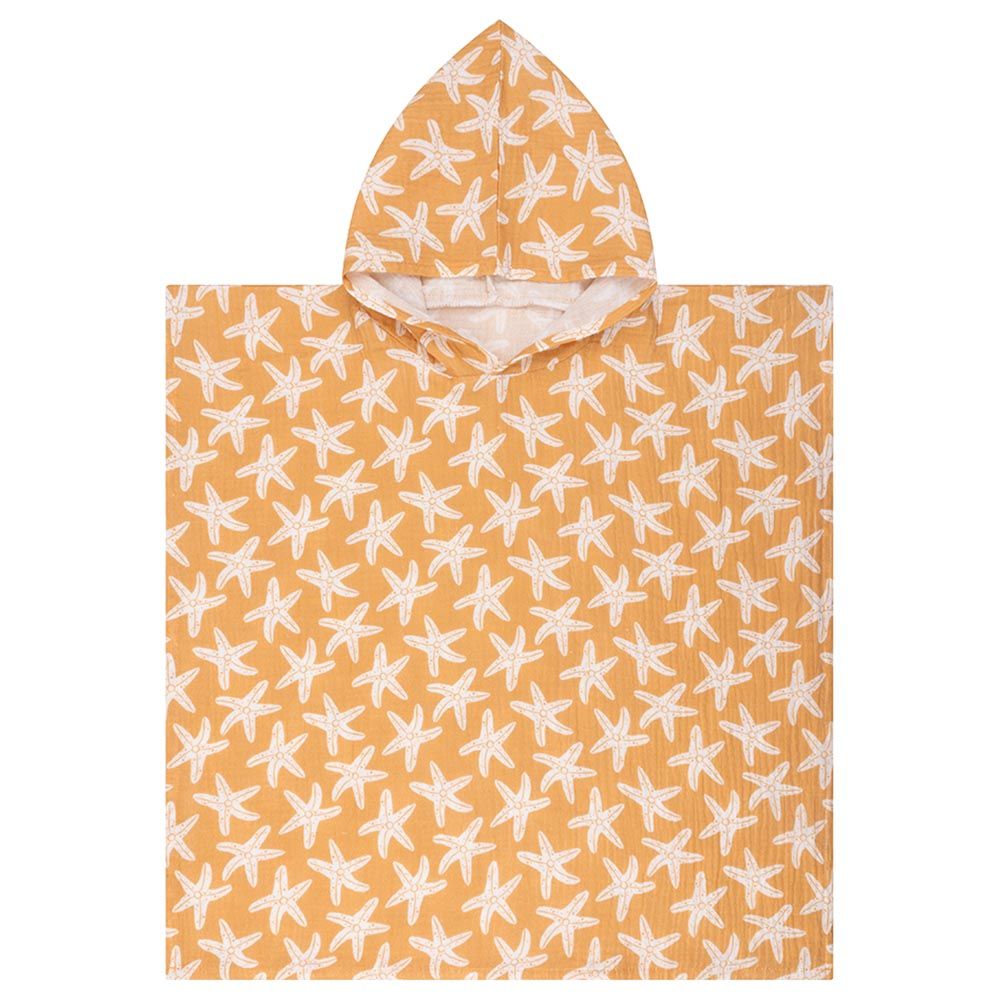 Swim Essentials - Sea Stars Beach Poncho - Orange