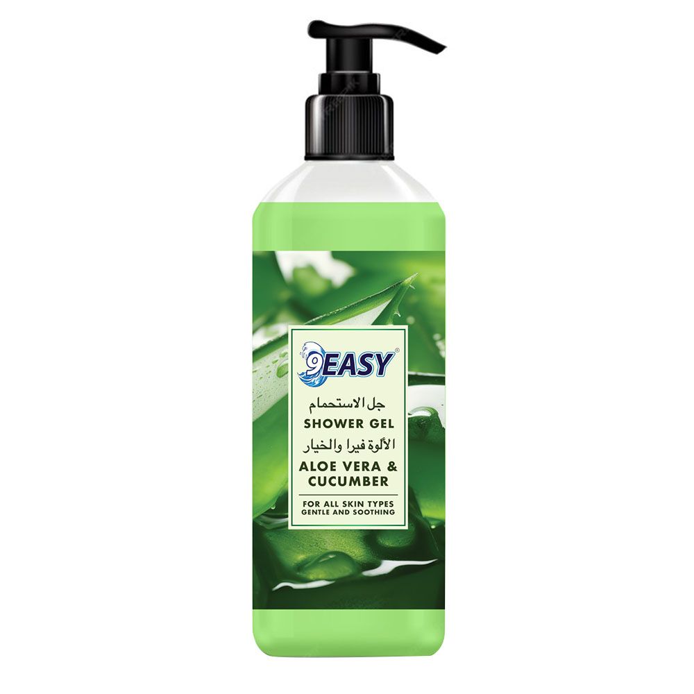 9Easy - Shower Gel - Aloe Vera And Cucumber - 1 L