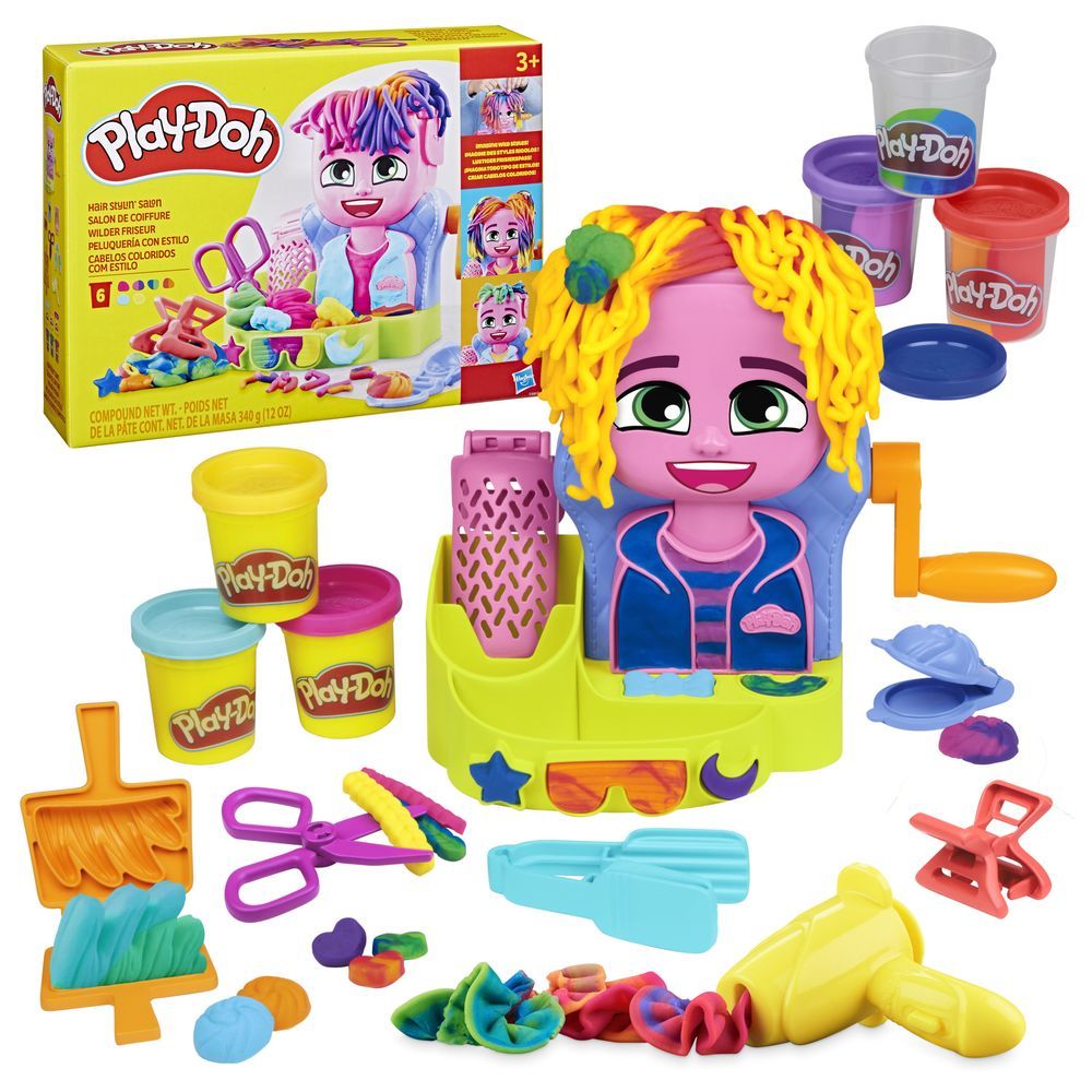 PlayDoh - Hair Stylin' Salon Playset - 16 Pcs