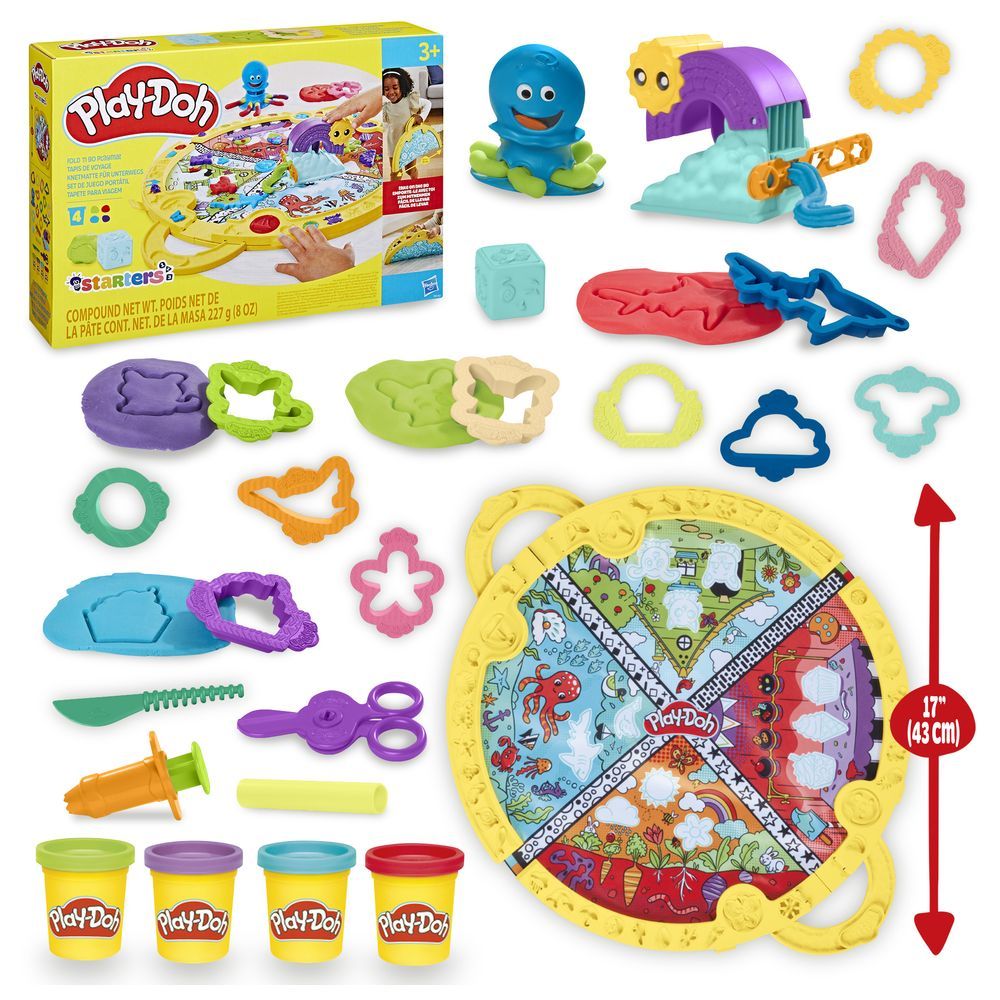 Play-Doh - Starters Fold and Go Playmat Set - 22 Pcs