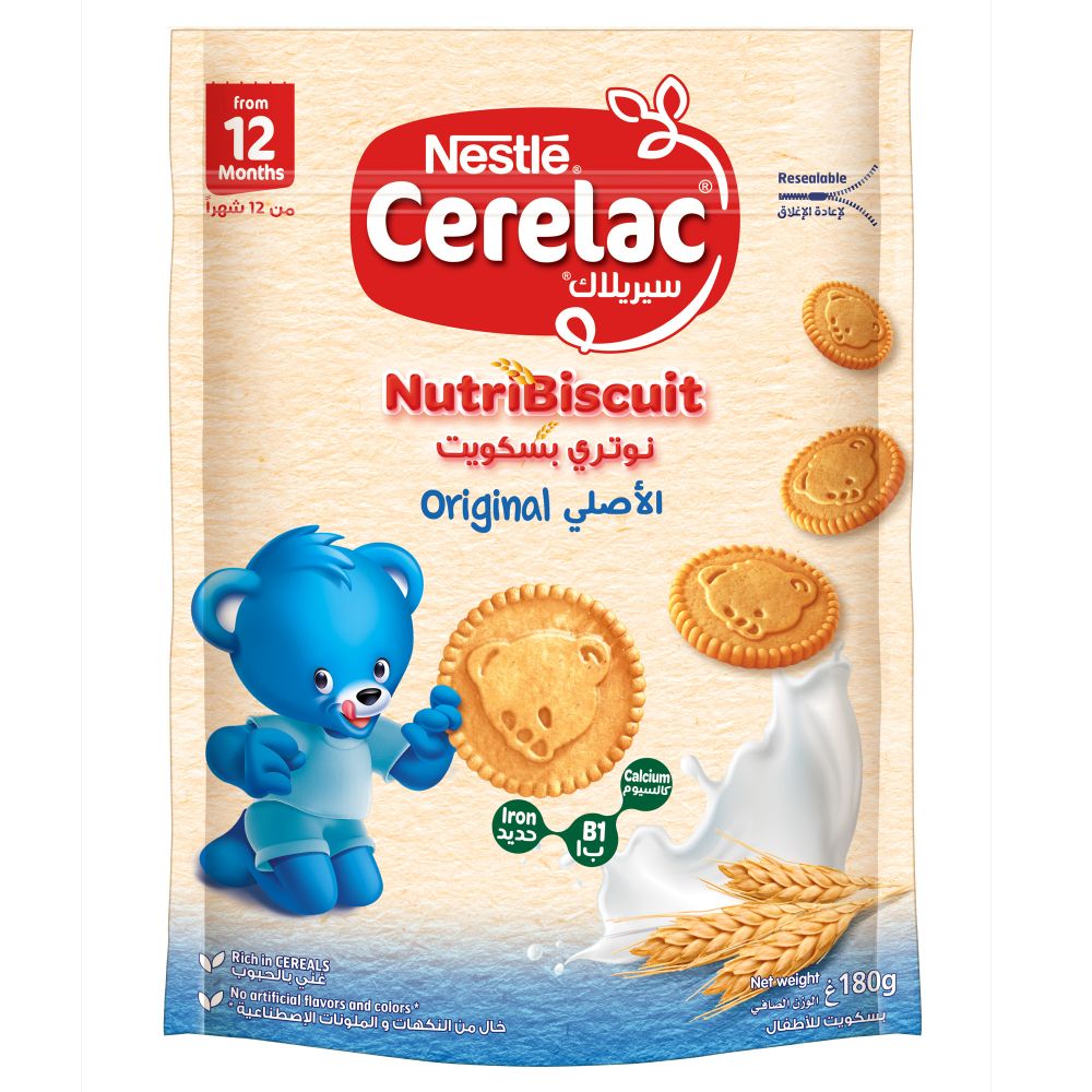 Nestle CERELAC Nutribiscuit Original Bag 180g