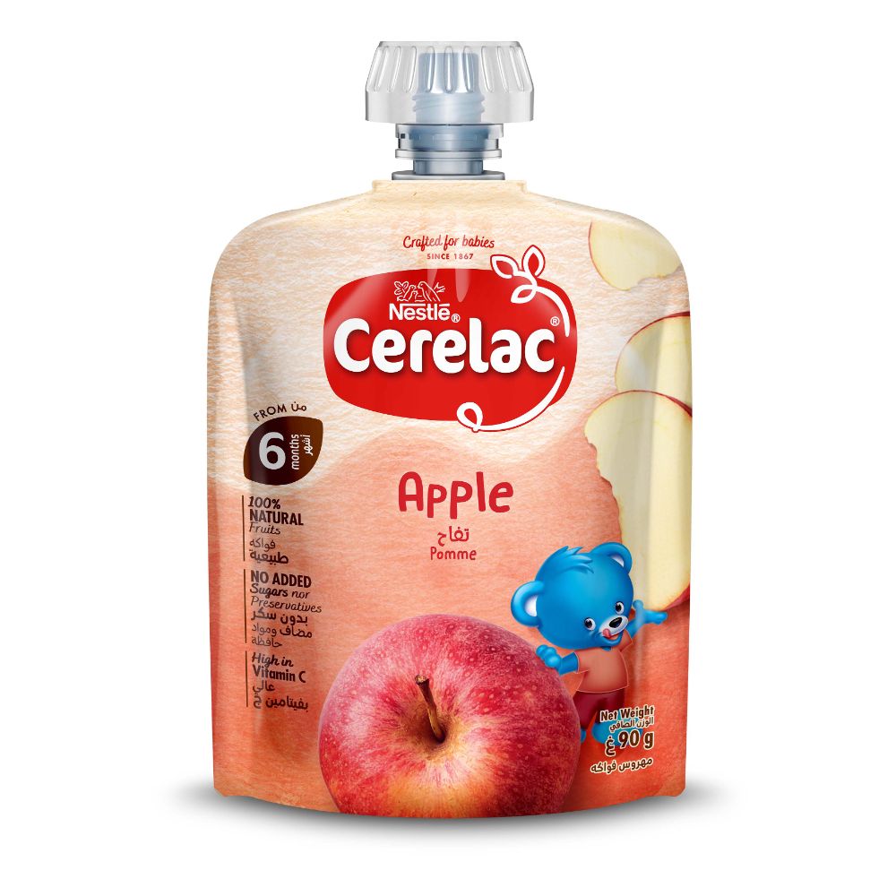 Nestle - Cerelac Fruits Puree Pouch Apple 90g