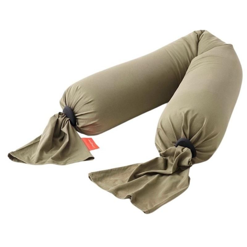 Bbhugme Pregnancy Pillow In Dusty Olive/Black (Biofoam)