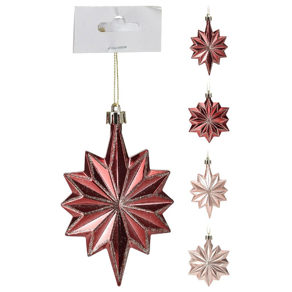 Koopman - Snowflake Hang Decor - 10 cm - Style May Vary