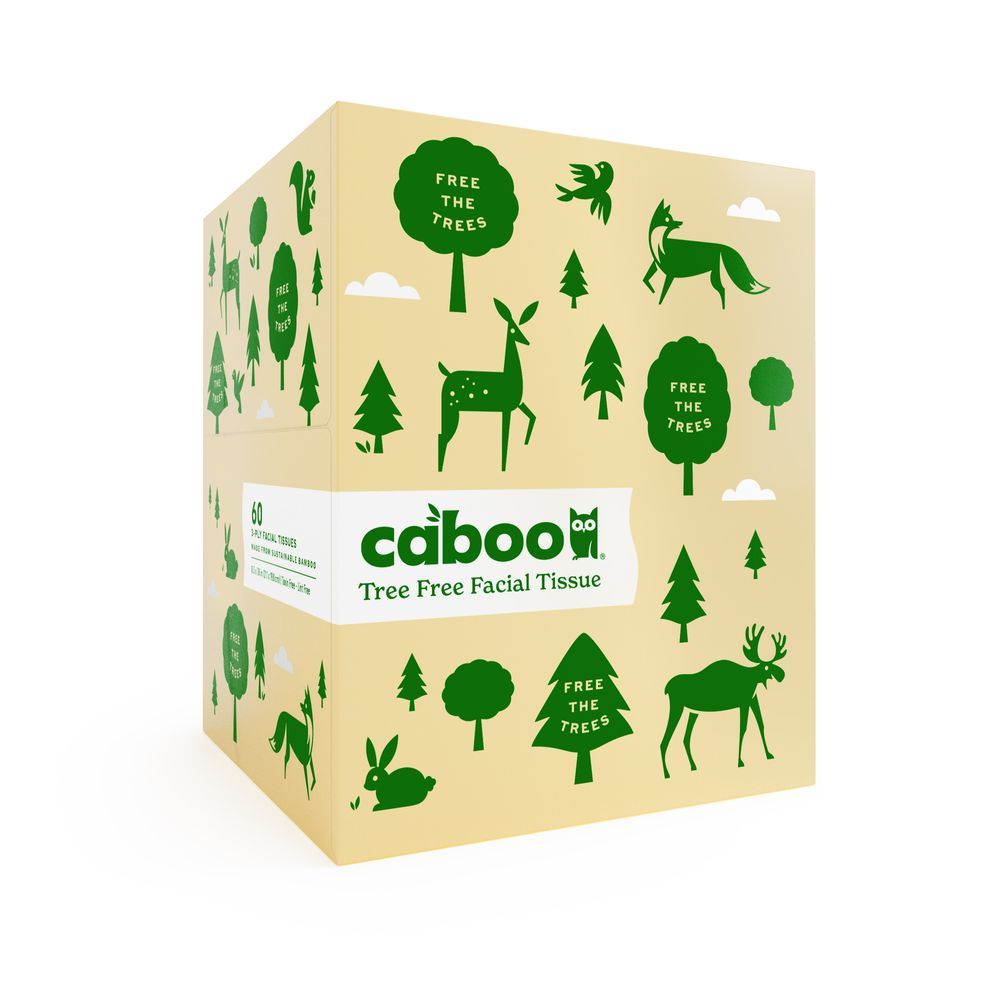 Caboo - 3 Ply Tree Free Facial Tissue - 60 Pcs