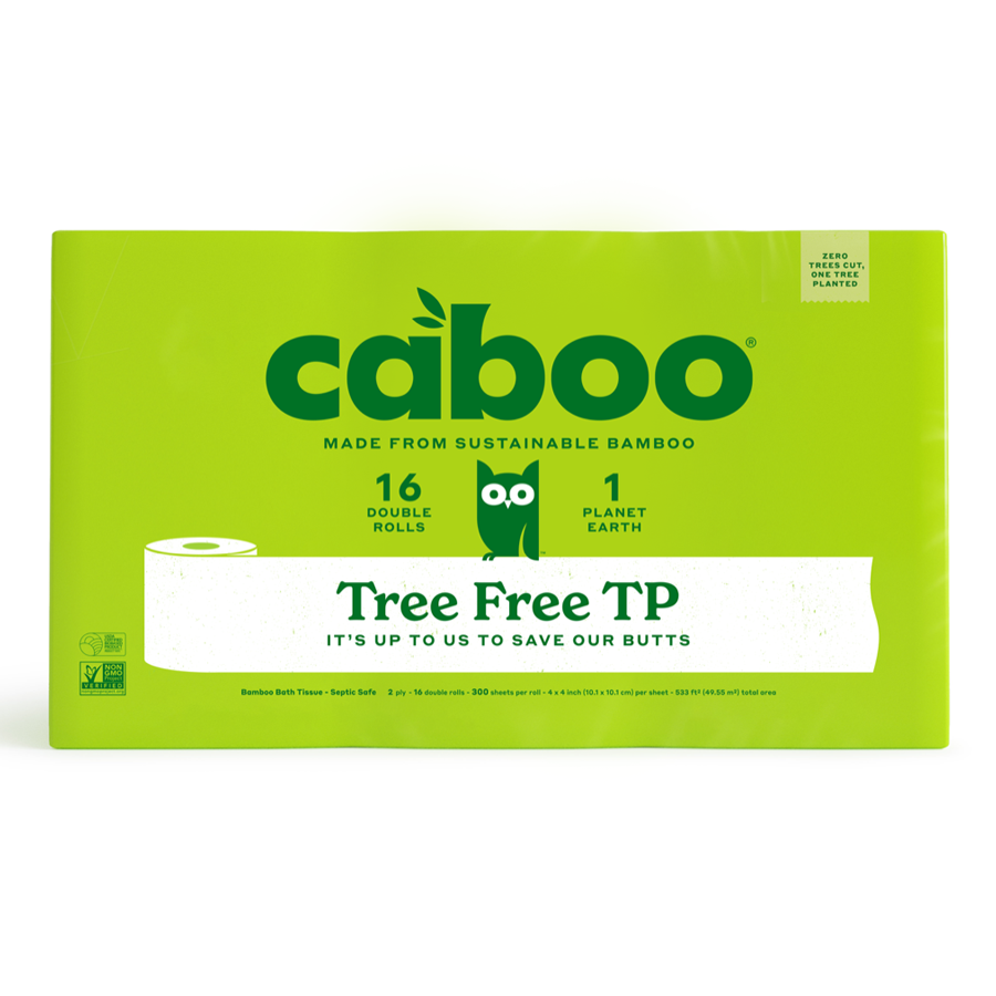 Caboo - 2 Ply Bamboo Bath Tissue Rolls - 16 Pcs