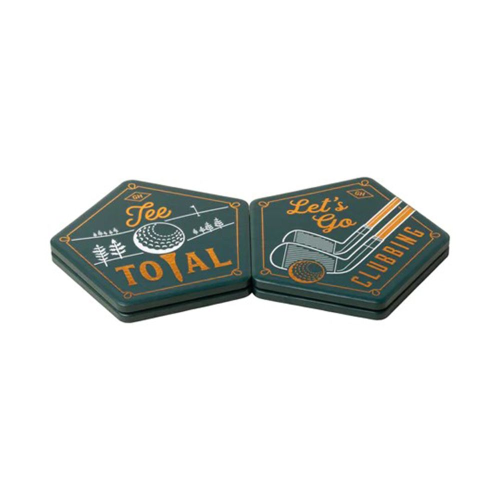 Gentlemen's Hardware - Ceramic Coaster - Golf - 4pcs