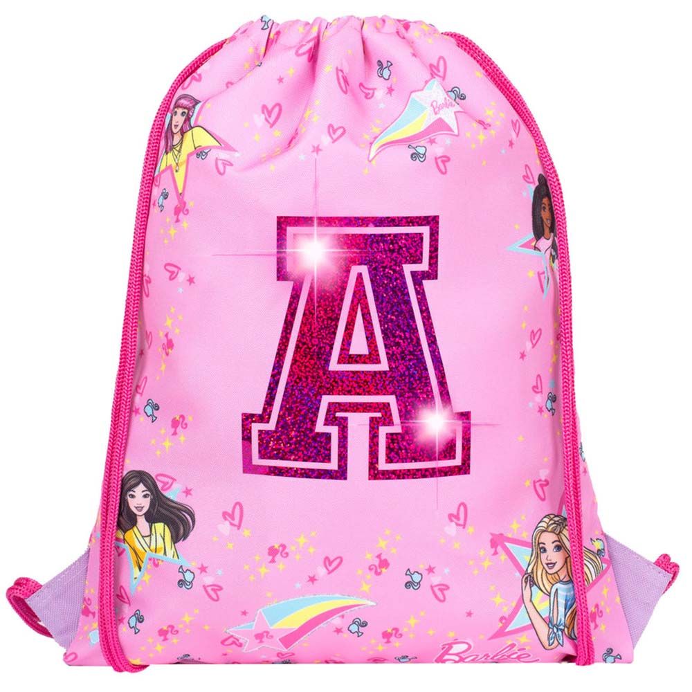 Fringoo - Personalized Drawstring Bag - Barbie - 16-inch