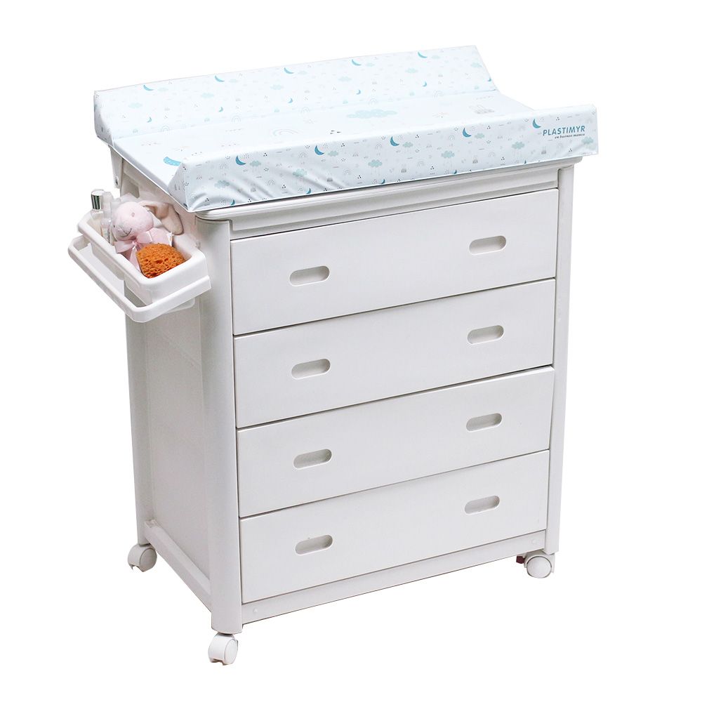 Plastimyr - Mob Baby Bathtub With White Drawers - Lovely