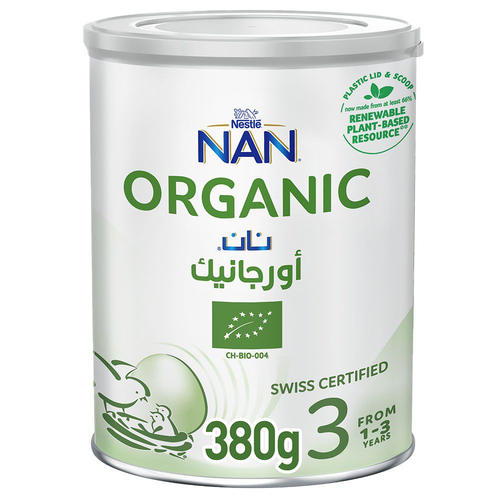 Nan - Organic Stage 3 Growing Up Formula - 1-3Y - 380 g